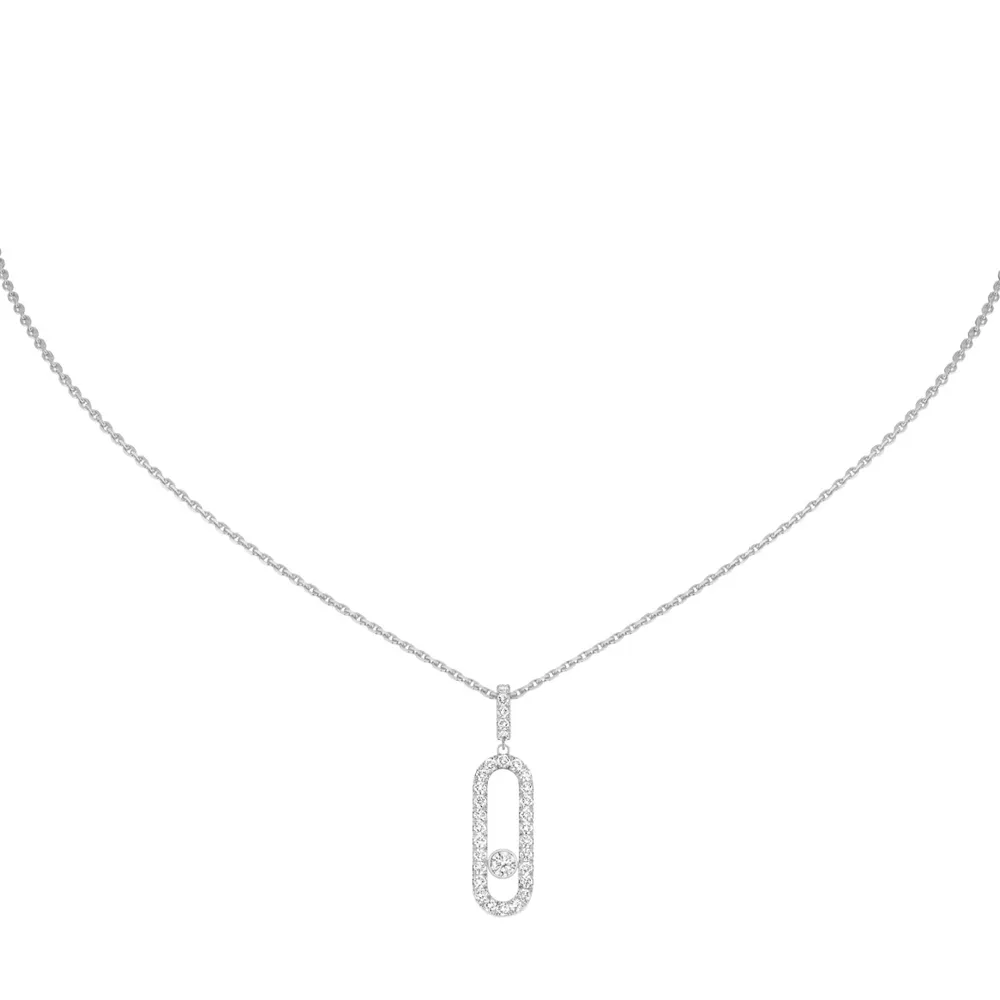 Messika Move Uno Pavé diamond necklace 12058-WG - Mamić 1970