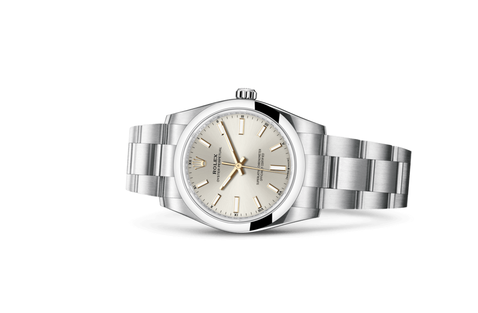Rolex Oyster Perpetual 34 Ref. 124200-0001 laying down