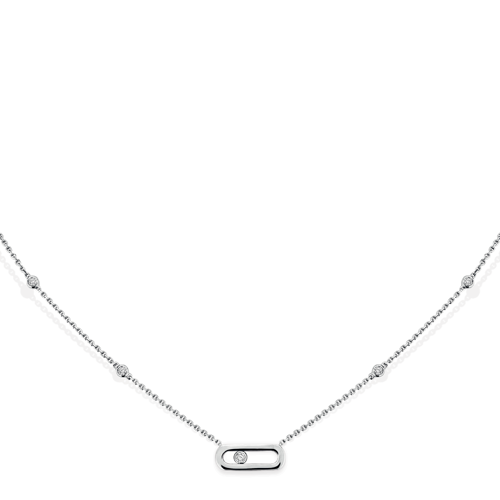 Messika Move Uno Diamond Necklace Ref 10053 Wg Mamic 1970