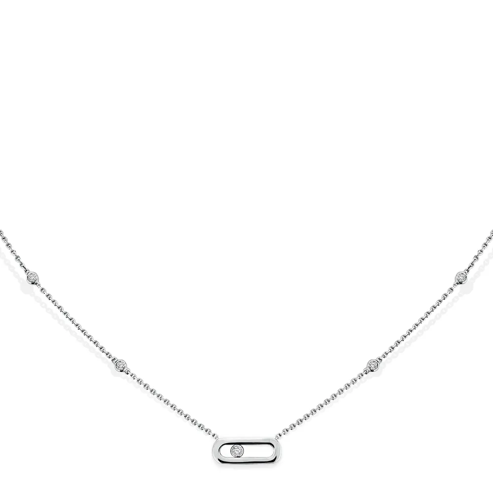 Messika Move Uno Diamond Necklace Ref 10053 Wg Mamic 1970