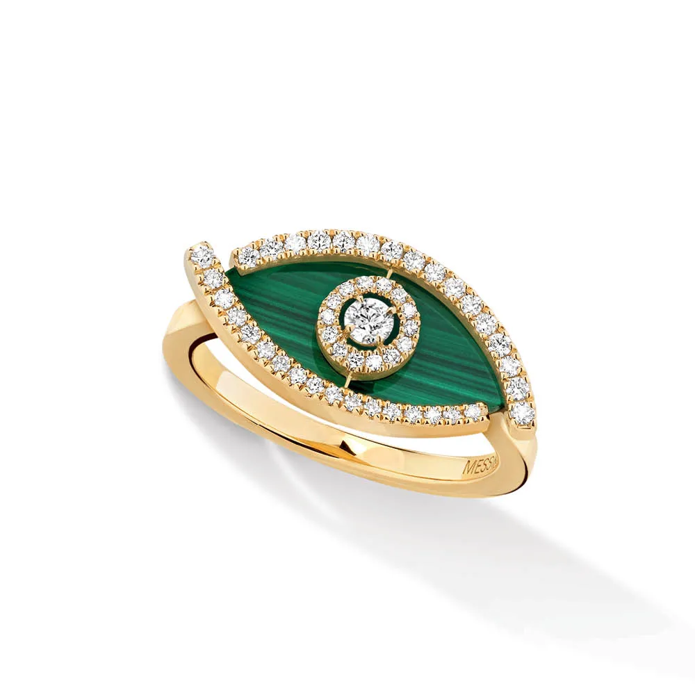 Messika Lucky Eye Diamond Ring Malachite Ref 12954 Yg Mamic 1970