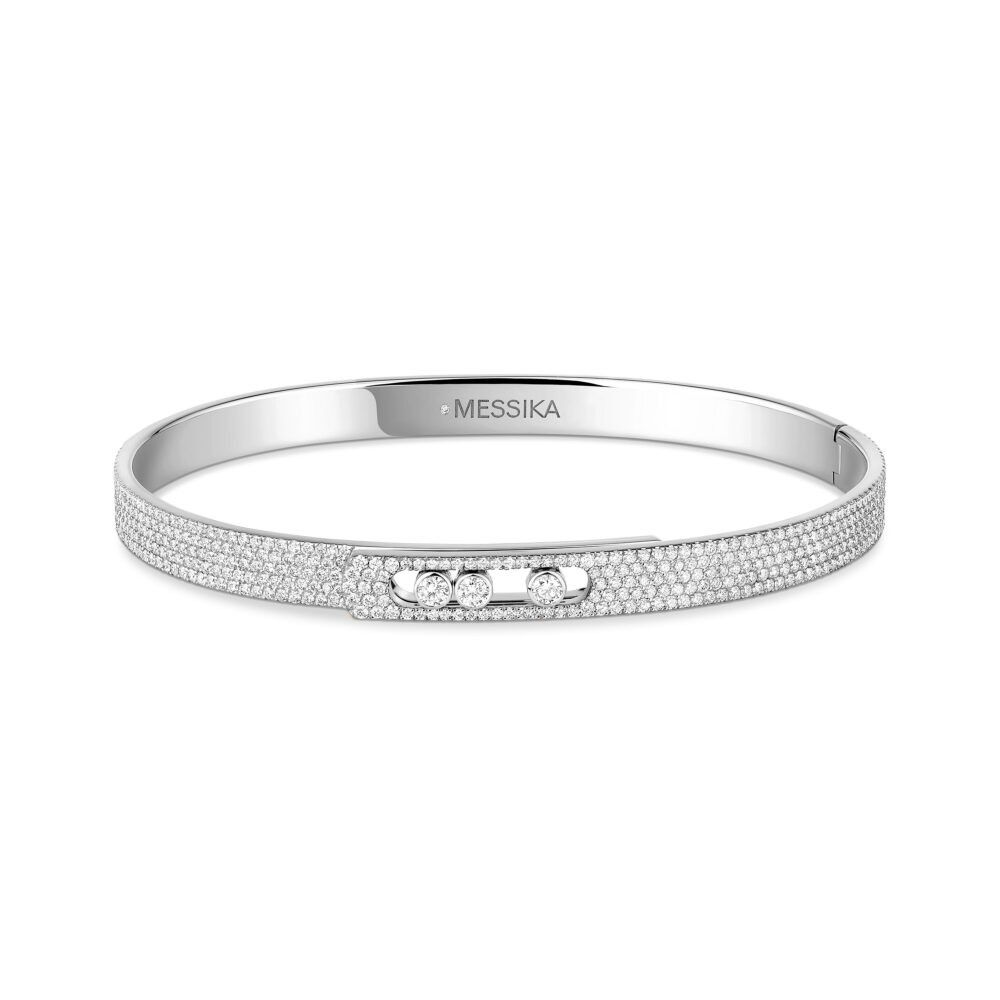 Messika Paris Bangle Move Noa PM Full Pavé 12721 WG - Mamic 1970