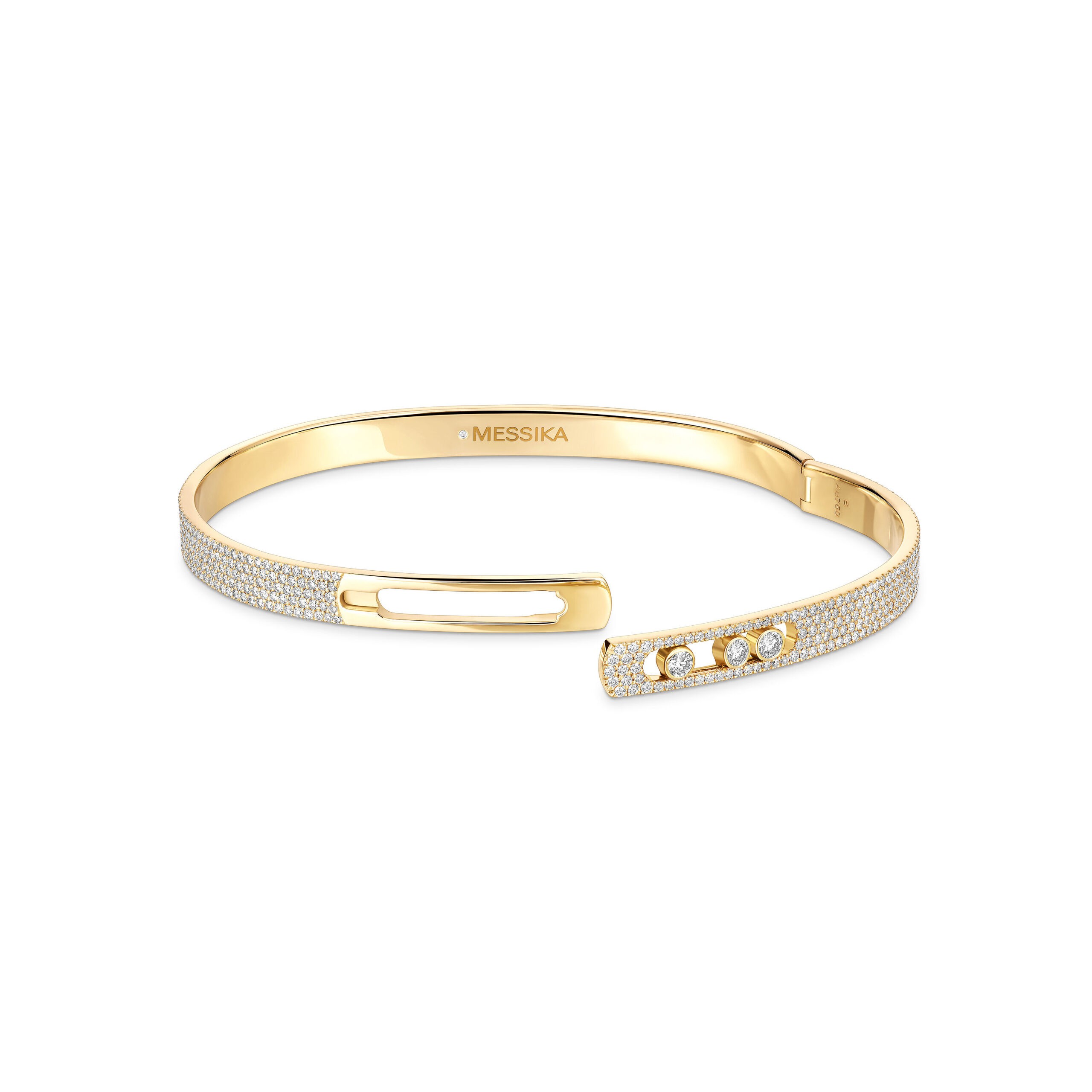 Messika Paris Bangle Move Noa PM Full Pavé 12721 YG - Mamic 1970